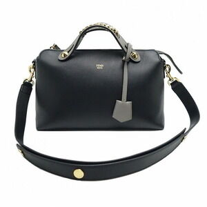 Fendi Bag By the Way Cone Studs Calfskin Black
